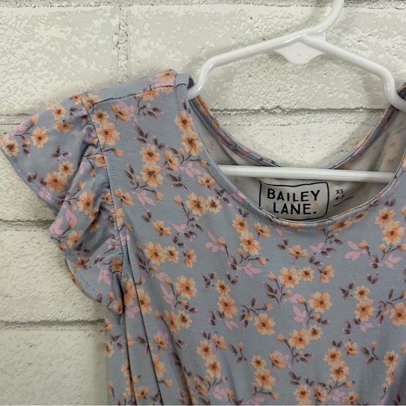 BAILEY LANE Stitch Fix Short Sleeve Flowered Ruffle Dress - Picture 9 of 9